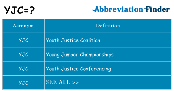 What does yjc stand for
