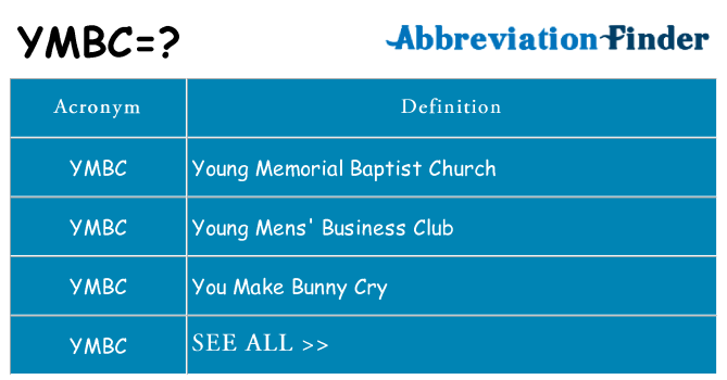 What does ymbc stand for