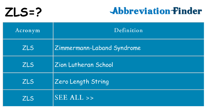 What does zls stand for