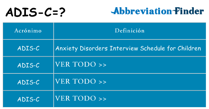 ¿Qué quiere decir adis-c