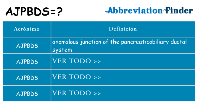 ¿Qué quiere decir ajpbds