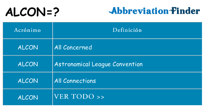 alcon significado