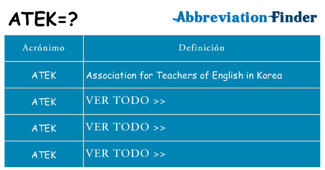 ¿Qué quiere decir atek