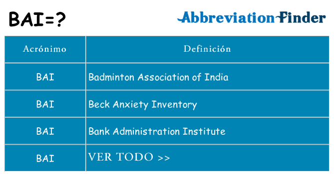 ¿Qué quiere decir bai