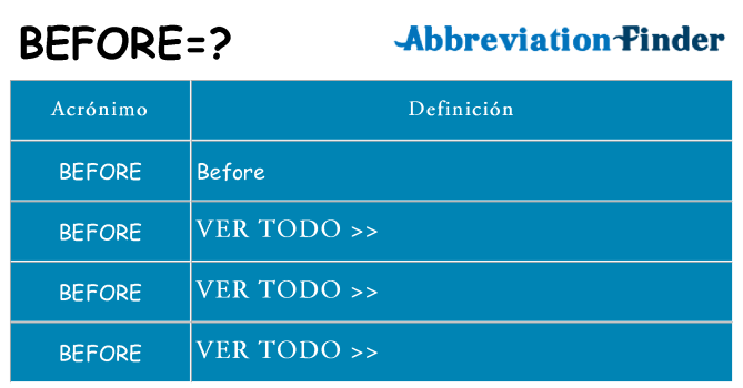 ¿Qué quiere decir before