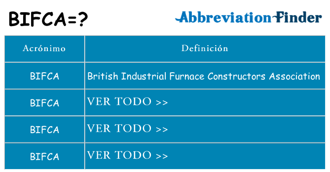 ¿Qué quiere decir bifca