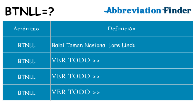 ¿Qué quiere decir btnll