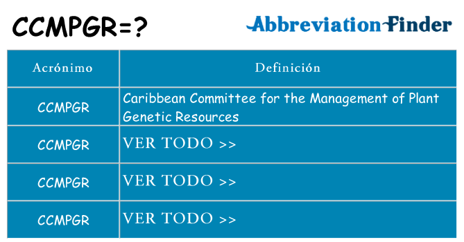 ¿Qué quiere decir ccmpgr
