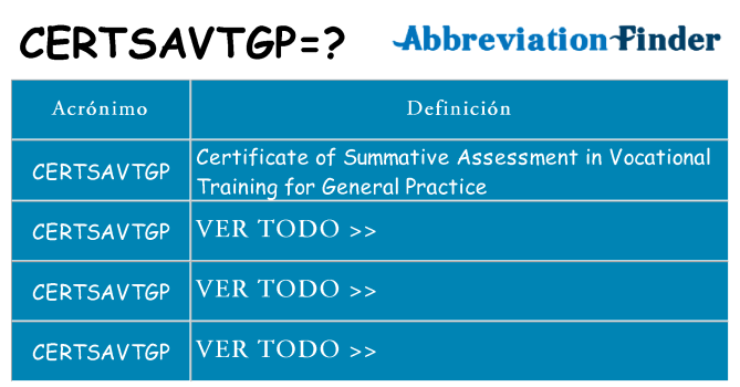 ¿Qué quiere decir certsavtgp