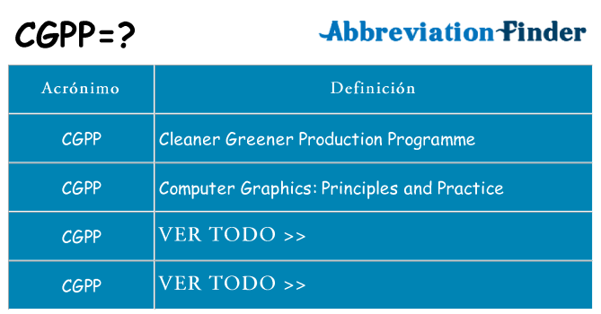 ¿Qué quiere decir cgpp