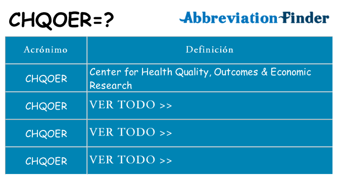 ¿Qué quiere decir chqoer