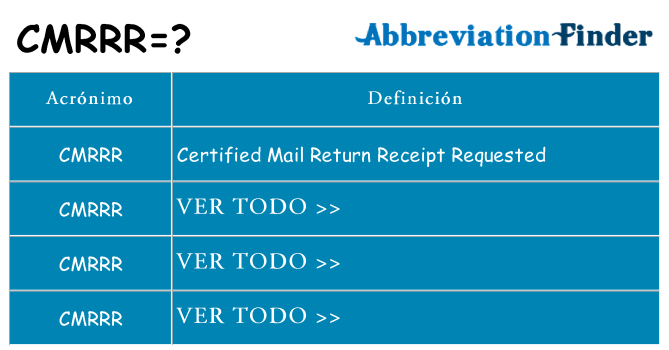 ¿Qué quiere decir cmrrr