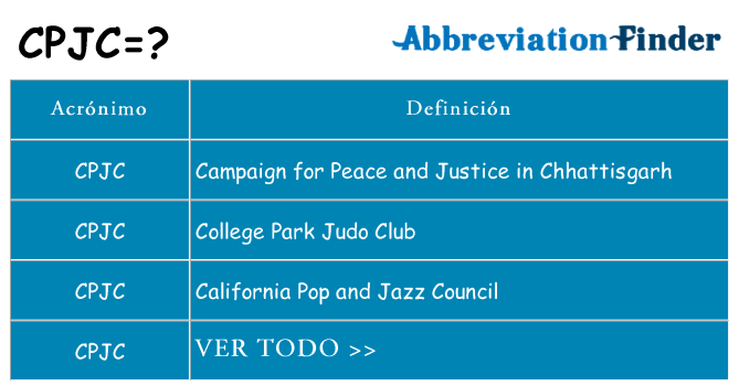 ¿Qué quiere decir cpjc