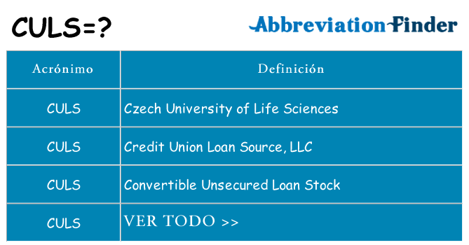 ¿Qué quiere decir culs
