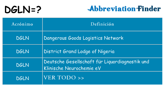 ¿Qué quiere decir dgln