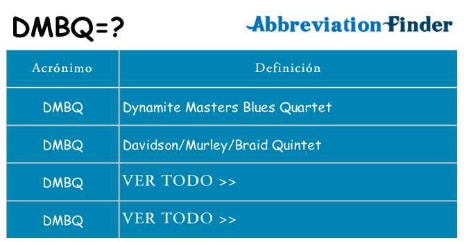 ¿Qué quiere decir dmbq