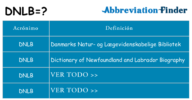 ¿Qué quiere decir dnlb