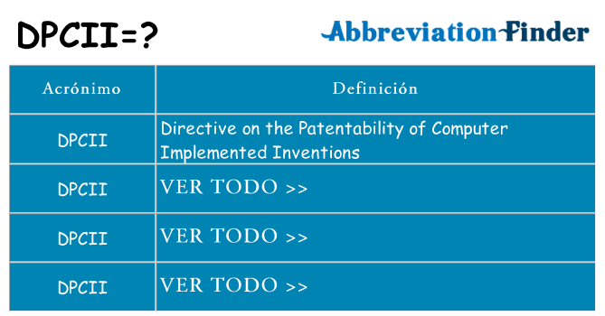 ¿Qué quiere decir dpcii