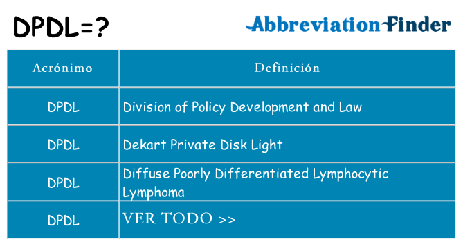 ¿Qué quiere decir dpdl