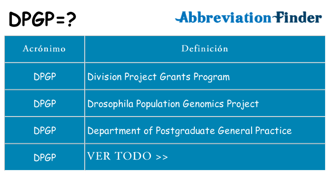 ¿Qué quiere decir dpgp