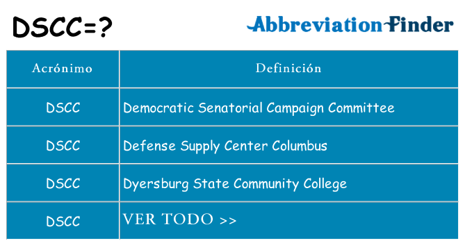¿Qué quiere decir dscc