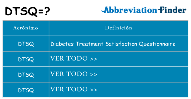 ¿Qué quiere decir dtsq