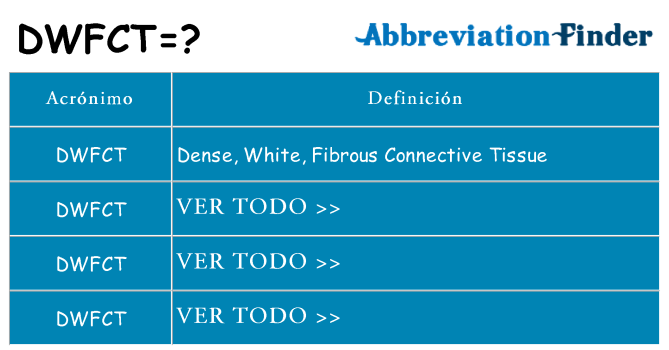 ¿Qué quiere decir dwfct