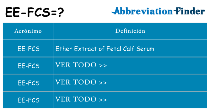 ¿Qué quiere decir ee-fcs
