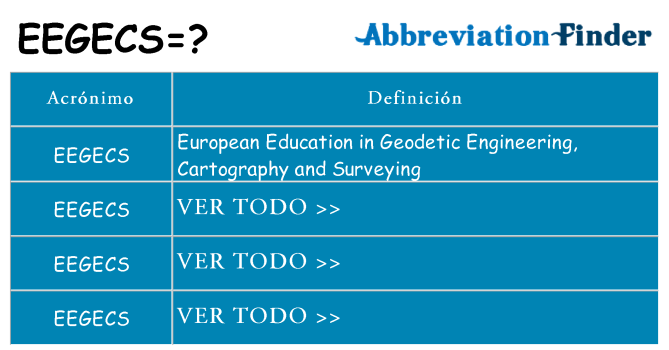 ¿Qué quiere decir eegecs