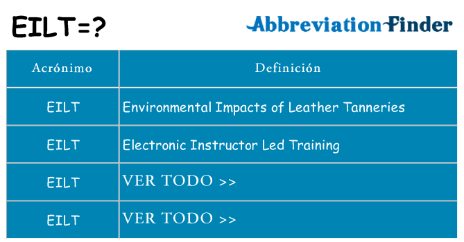 ¿Qué quiere decir eilt