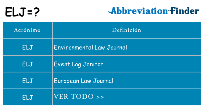 ¿Qué quiere decir elj
