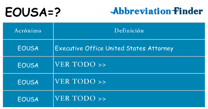 ¿Qué quiere decir eousa