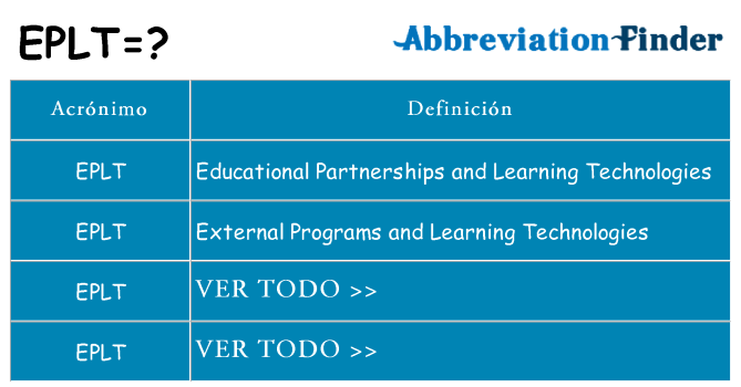 ¿Qué quiere decir eplt
