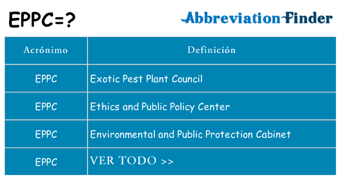 ¿Qué quiere decir eppc