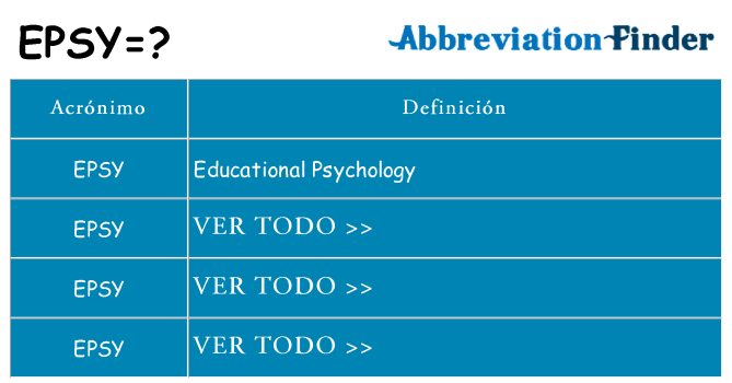 ¿Qué quiere decir epsy