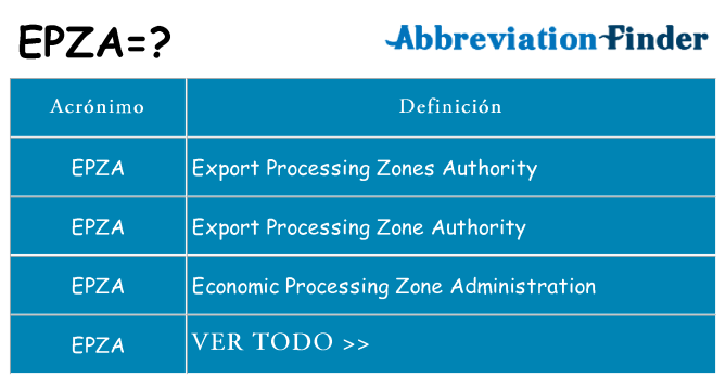 ¿Qué quiere decir epza