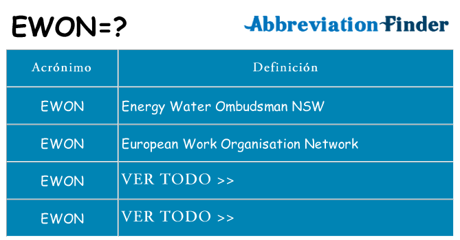 ¿Qué quiere decir ewon
