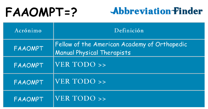 ¿Qué quiere decir faaompt