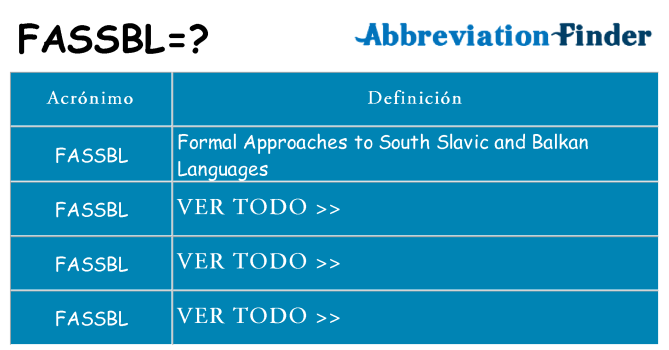 ¿Qué quiere decir fassbl