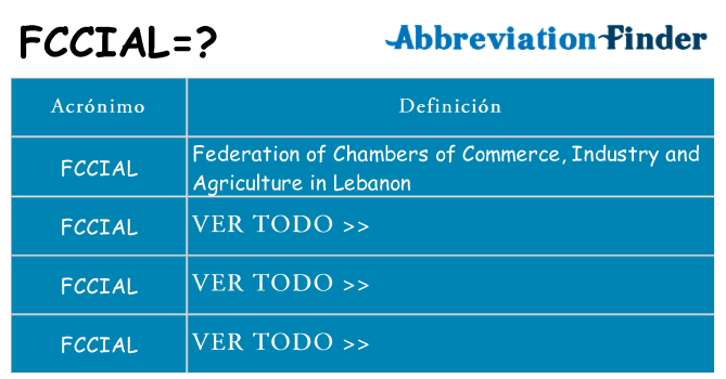 ¿Qué quiere decir fccial