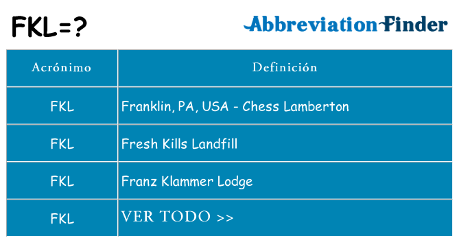 ¿Qué quiere decir fkl