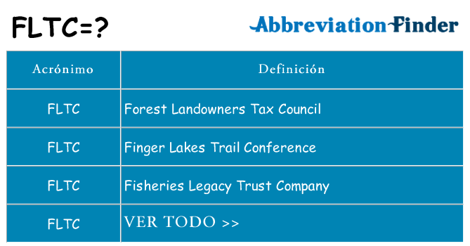 ¿Qué quiere decir fltc