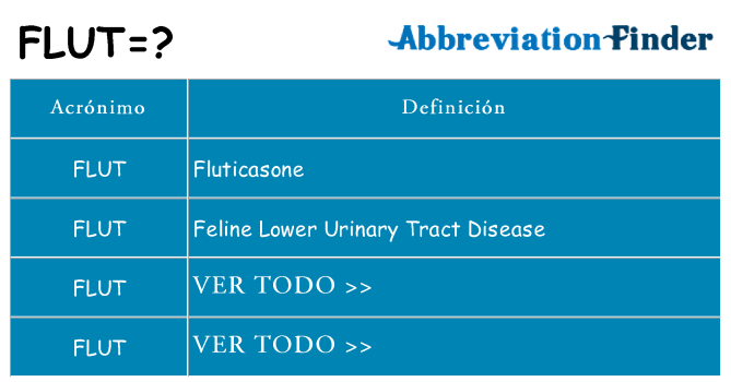 ¿Qué quiere decir flut