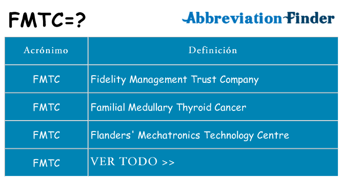 ¿Qué quiere decir fmtc