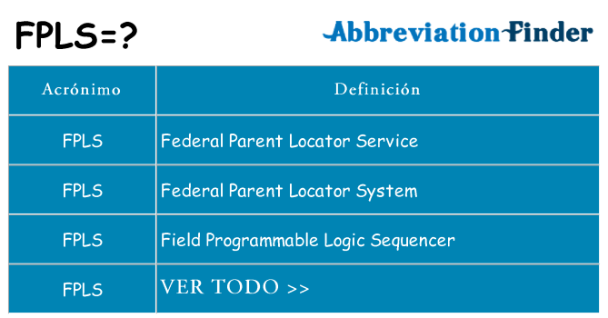 ¿Qué quiere decir fpls