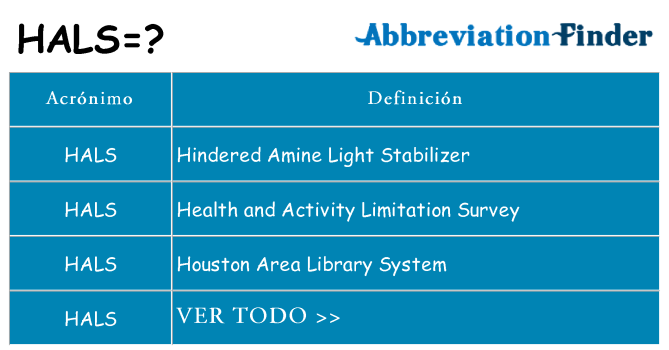 ¿Qué quiere decir hals