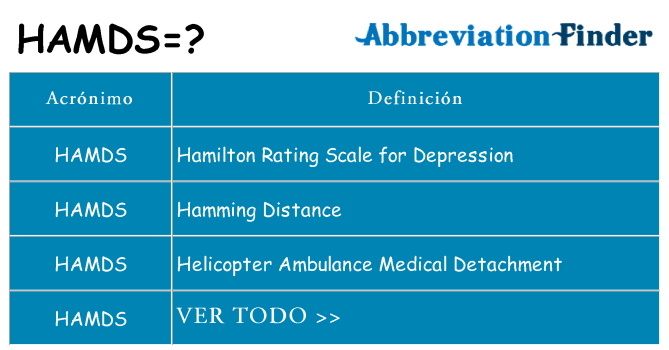 ¿Qué quiere decir hamds