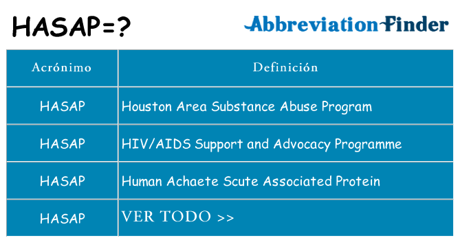 ¿Qué quiere decir hasap