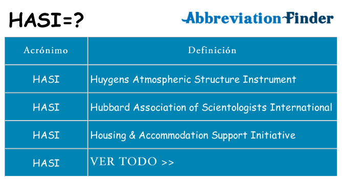 ¿Qué quiere decir hasi