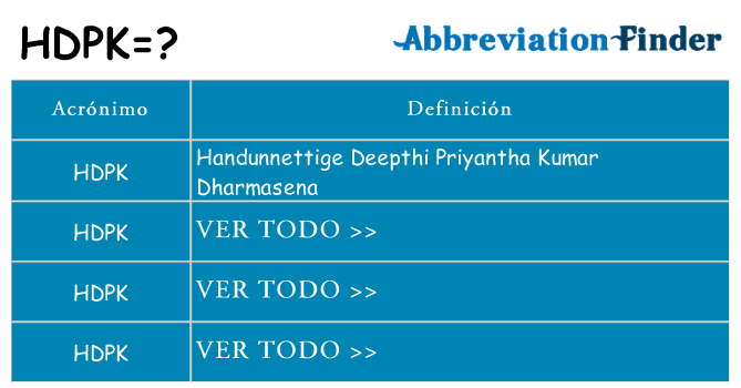 ¿Qué quiere decir hdpk